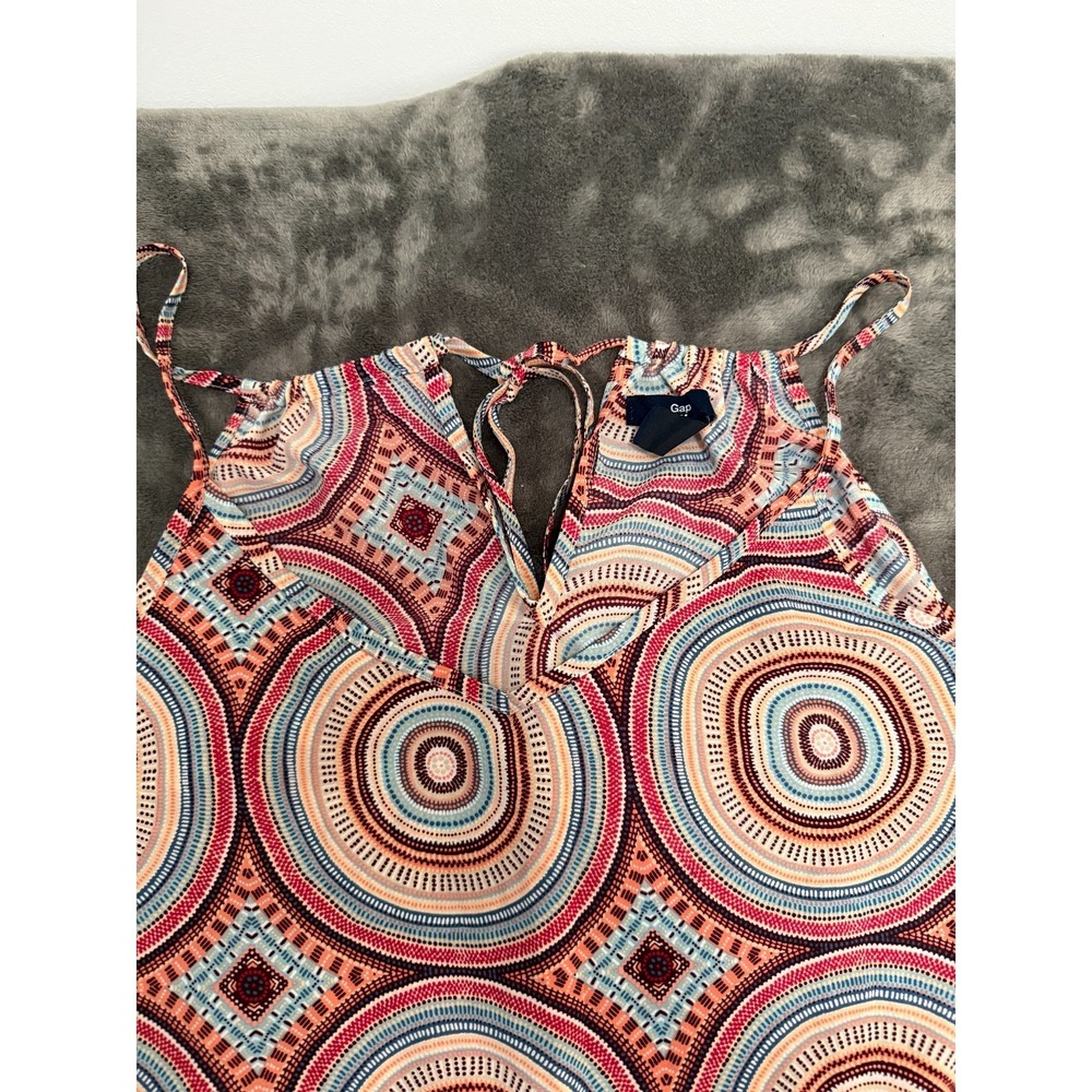 Gap‎ Y2K Womens Midi Slip Dress L Shark bite hem Beach Vacation Swim - Picture 4 of 14